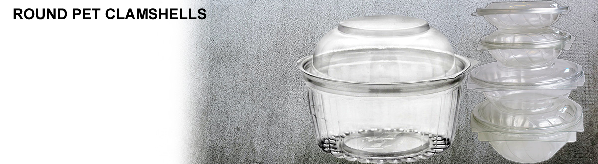 Round PET Clamshells Round PET Clamshells