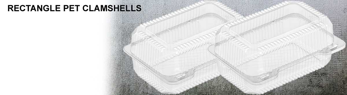 Rectangle PET Clamshells Rectangle PET Clamshells